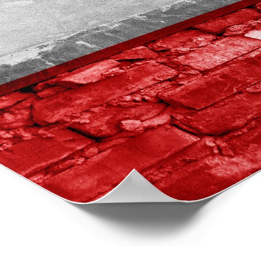 Poster Drapeau autrichien (Coin)