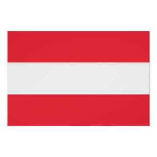 Poster Drapeau Autrichien Patriotique