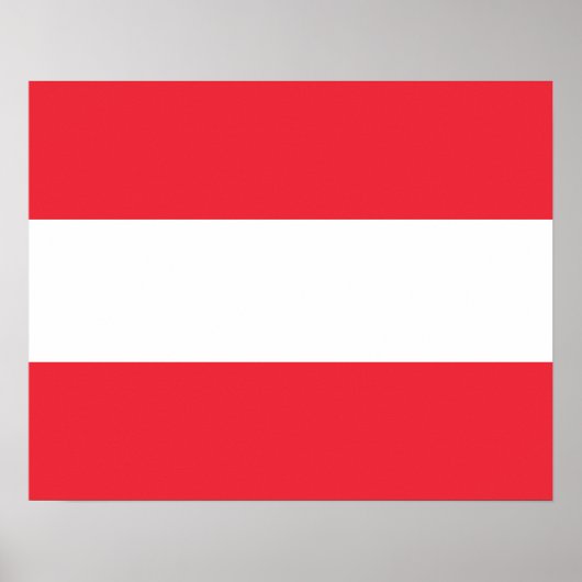 Poster Drapeau Autrichien Patriotique (Devant)