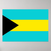Poster Drapeau Bahamas (Devant)