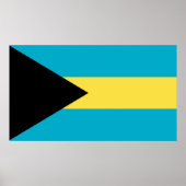 Poster Drapeau bahaméen (Devant)