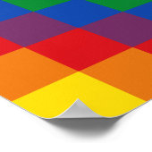 Poster Drapeau Bandera de la Wiphala Andes Qulla Suyu (Coin)