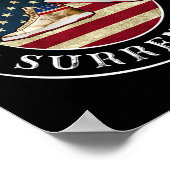 Poster Drapeau Basket de l'or Trump 2024 (Coin)