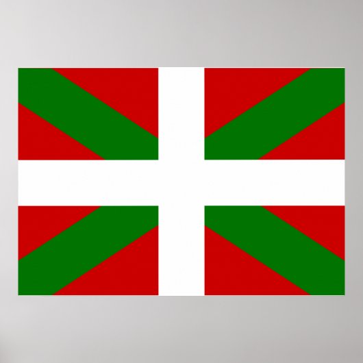 Poster Drapeau basque (Devant)