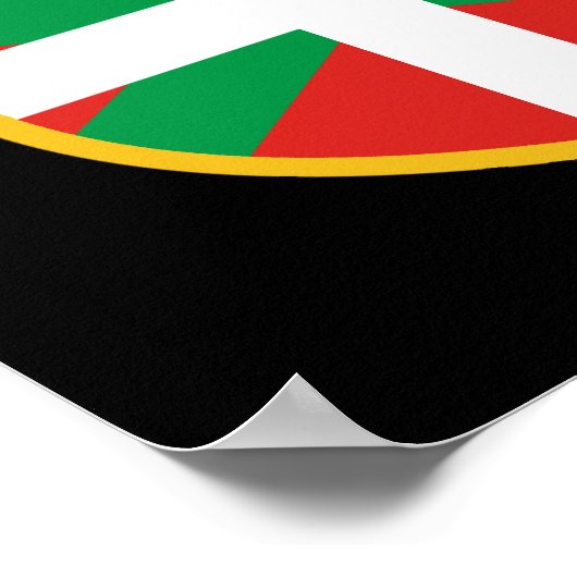 Poster Drapeau basque (Coin)