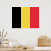 Poster Drapeau belge (Cuisine)