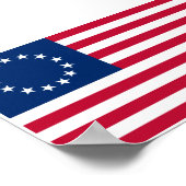 Poster Drapeau Betsy Ross (Coin)