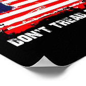 Poster Drapeau Betsy Ross Ne Marche Pas Sur Moi Patriote  (Coin)