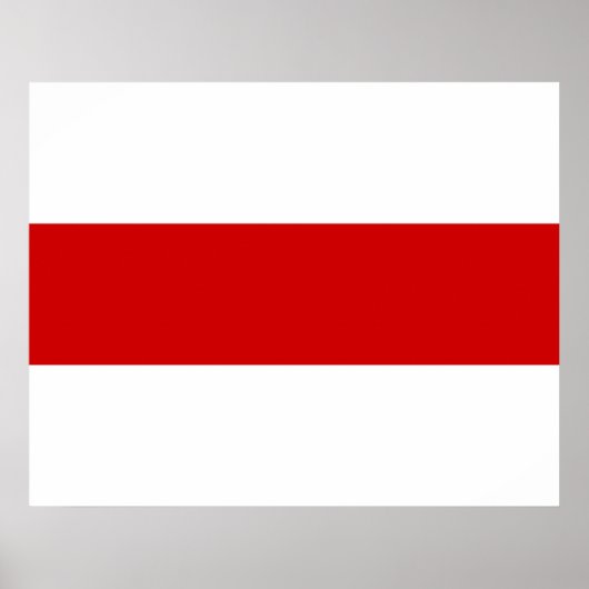 Poster Drapeau biélorusse (rouge et blanc) (Devant)