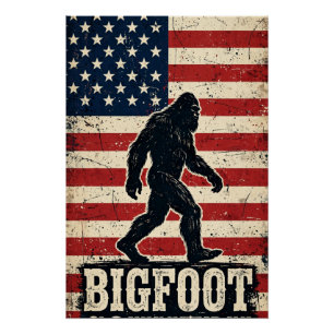Poster Drapeau Bigfoot Country