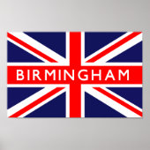Poster Drapeau Birmingham (Devant)