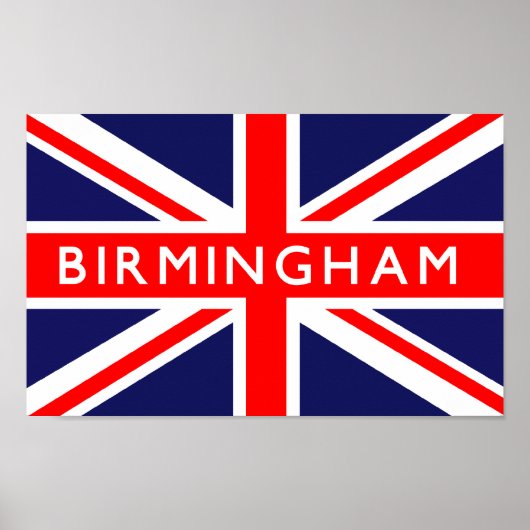 Poster Drapeau Birmingham (Devant)