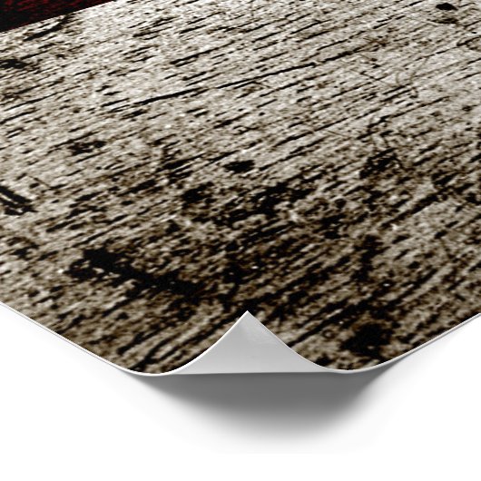 Poster Drapeau Black Grunge Washington DC (Coin)