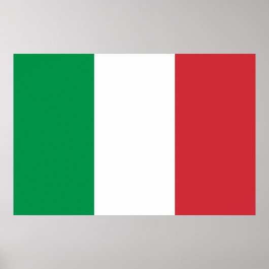 Poster Drapeau blanc vert et rouge italien (Devant)