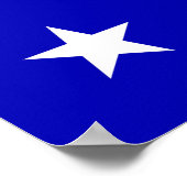 Poster Drapeau bleu Bonnie (Coin)