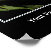 Poster Drapeau Bleu Iris Créez Votre Propre Citation (Coin)