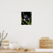 Poster Drapeau bleu Iris Fleur (Cuisine)