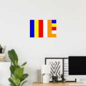 Poster Drapeau bouddhiste (Bureau à domicile)