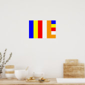 Poster Drapeau bouddhiste (Cuisine)