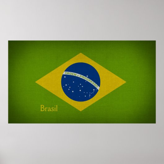 Poster Drapeau Brasil (Devant)