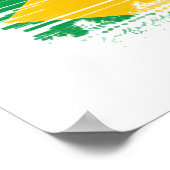 Poster Drapeau brésilien (Coin)