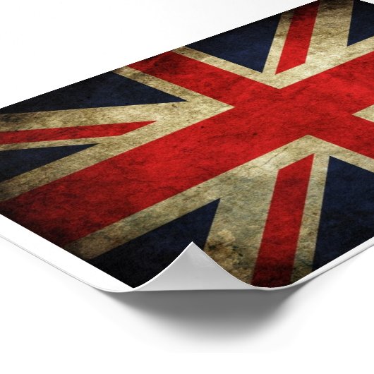Poster Drapeau britannique (Coin)