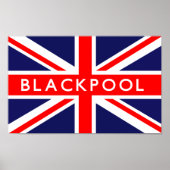 Poster Drapeau britannique Blackpool (Devant)