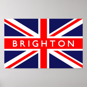 Poster Drapeau britannique de Brighton