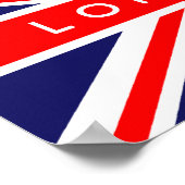Poster Drapeau britannique de Londres (Coin)