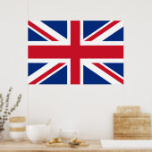 Poster Drapeau britannique Royal Union Jack (Cuisine)