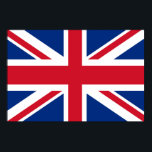 Poster Drapeau britannique Royal Union Jack<br><div class="desc">Le drapeau Union Jack ou Union est le drapeau national du Royaume-Uni Royaume-Uni. Le drapeau a également un statut officiel ou semi-officiel dans d'autres royaumes du Commonwealth; par exemple, il est, par résolution parlementaire, un drapeau officiel au Canada, connu sous le nom de drapeau de l'Union royale. De plus, il...</div>