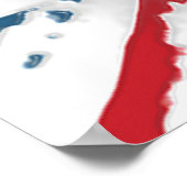 Poster Drapeau britannique Union Jack Abstrait Wax Art (Coin)