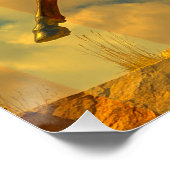 Poster Drapeau Buffalo Bill Cody Statue Cody, Wyoming & U (Coin)