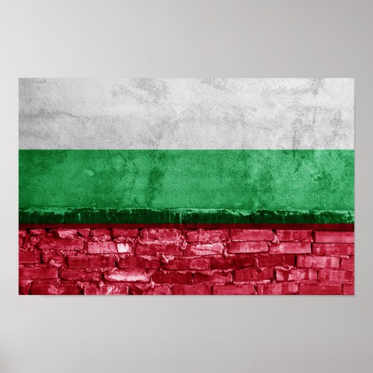 Poster Drapeau bulgare (Devant)
