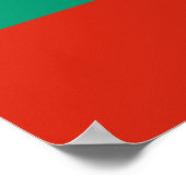 Poster Drapeau Bulgare Patriotique (Coin)