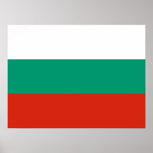 Poster Drapeau Bulgare Patriotique (Devant)