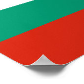 Poster Drapeau Bulgarie (Coin)