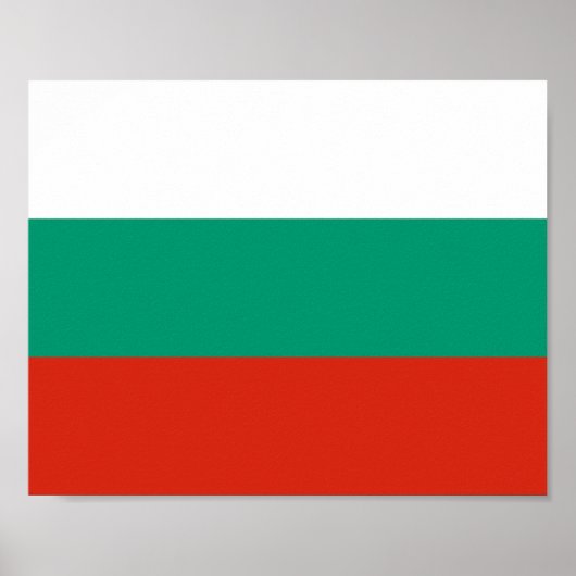 Poster Drapeau Bulgarie (Devant)