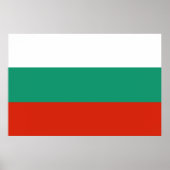 Poster Drapeau Bulgarie tricolore (Devant)