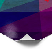 Poster Drapeau Burundi moderne (Coin)