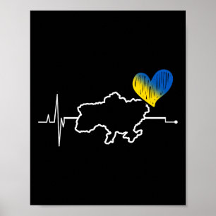 Poster Drapeau Cadeau Ukraine Ukraini Kiev Ukrainien Ukra