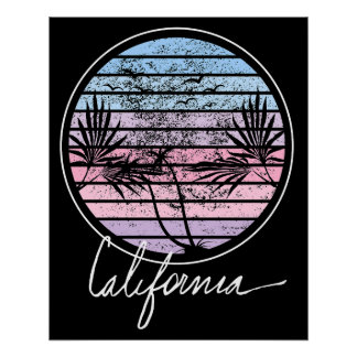 Poster Drapeau Cali Socle Norcal Cencal