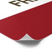 Poster Drapeau californien Fremont (Coin)