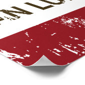 Poster Drapeau californien San Luis Obispo (Coin)