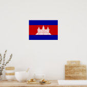 Poster Drapeau cambodgien (Cuisine)