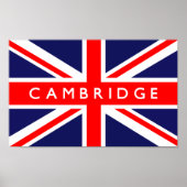 Poster Drapeau Cambridge UK (Devant)