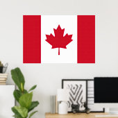 Poster Drapeau Canada (Bureau à domicile)