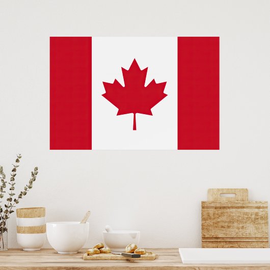 Poster Drapeau Canada (Cuisine)
