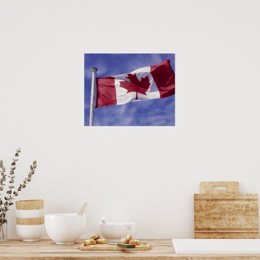 Poster Drapeau canadien (Cuisine)