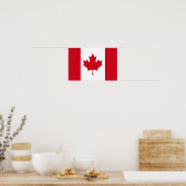 Poster Drapeau canadien (Cuisine)